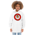 Kids fleece hoodie Super Sistah Circa red - VivaSistah