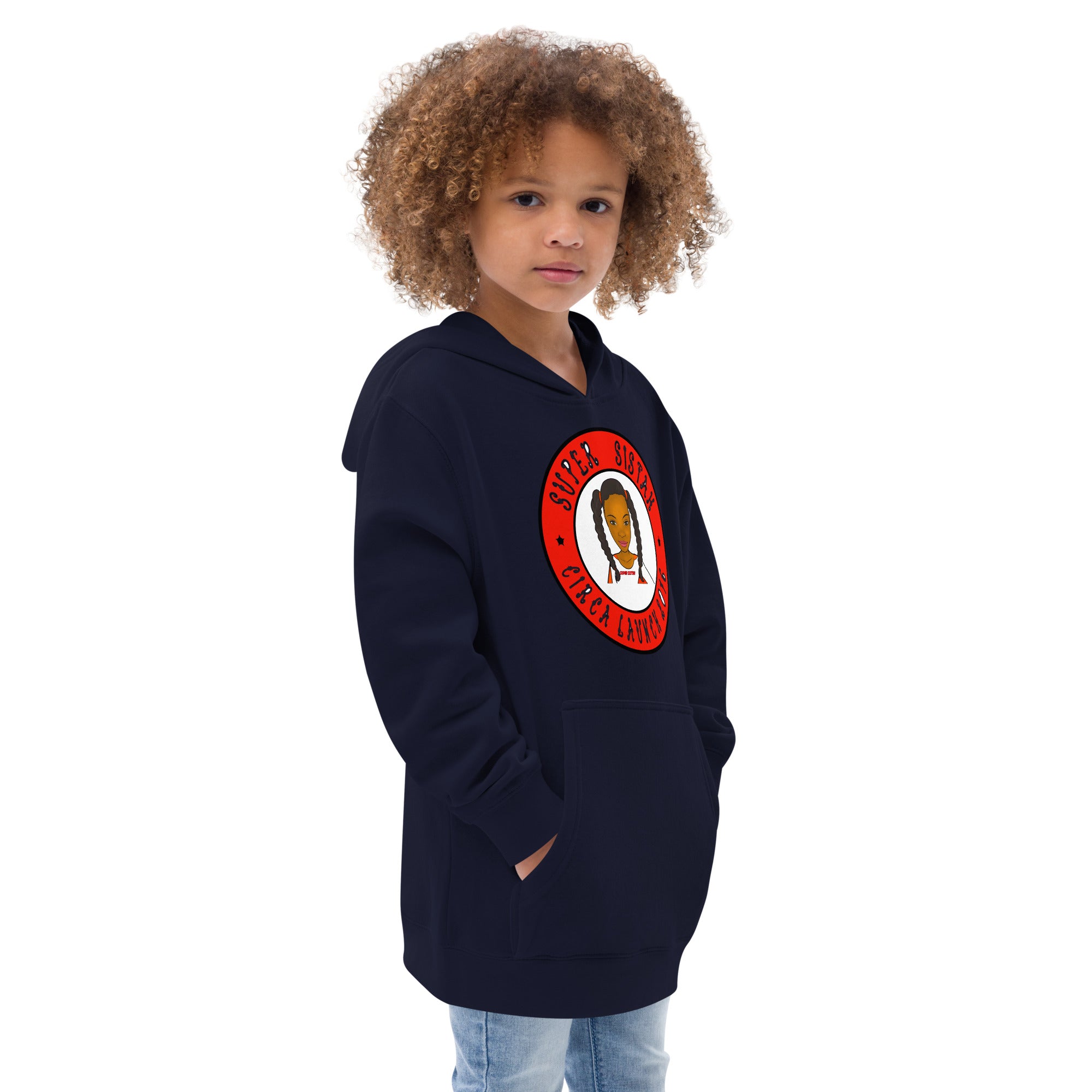 Kids fleece hoodie Super Sistah Circa - VivaSistah