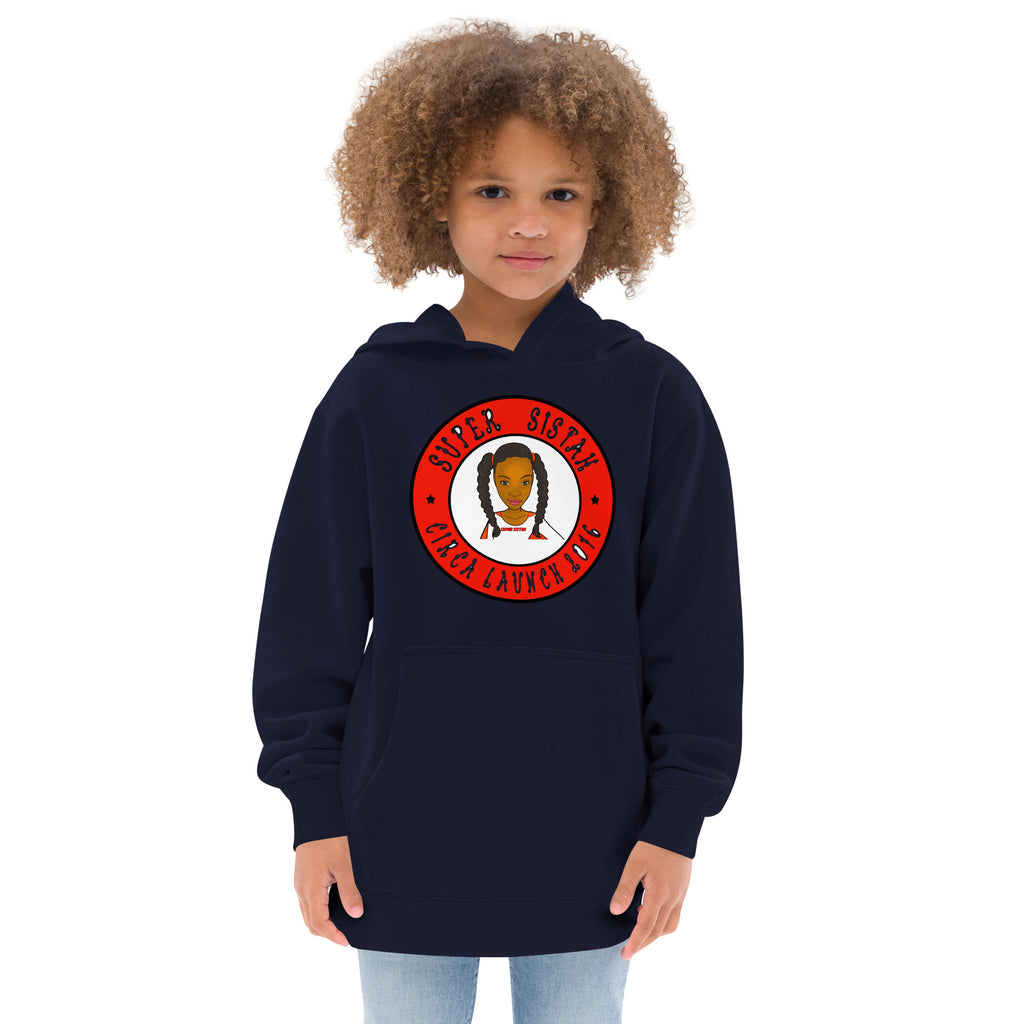 Kids & Big Kids fleece hoodie Super Sistah Circa red