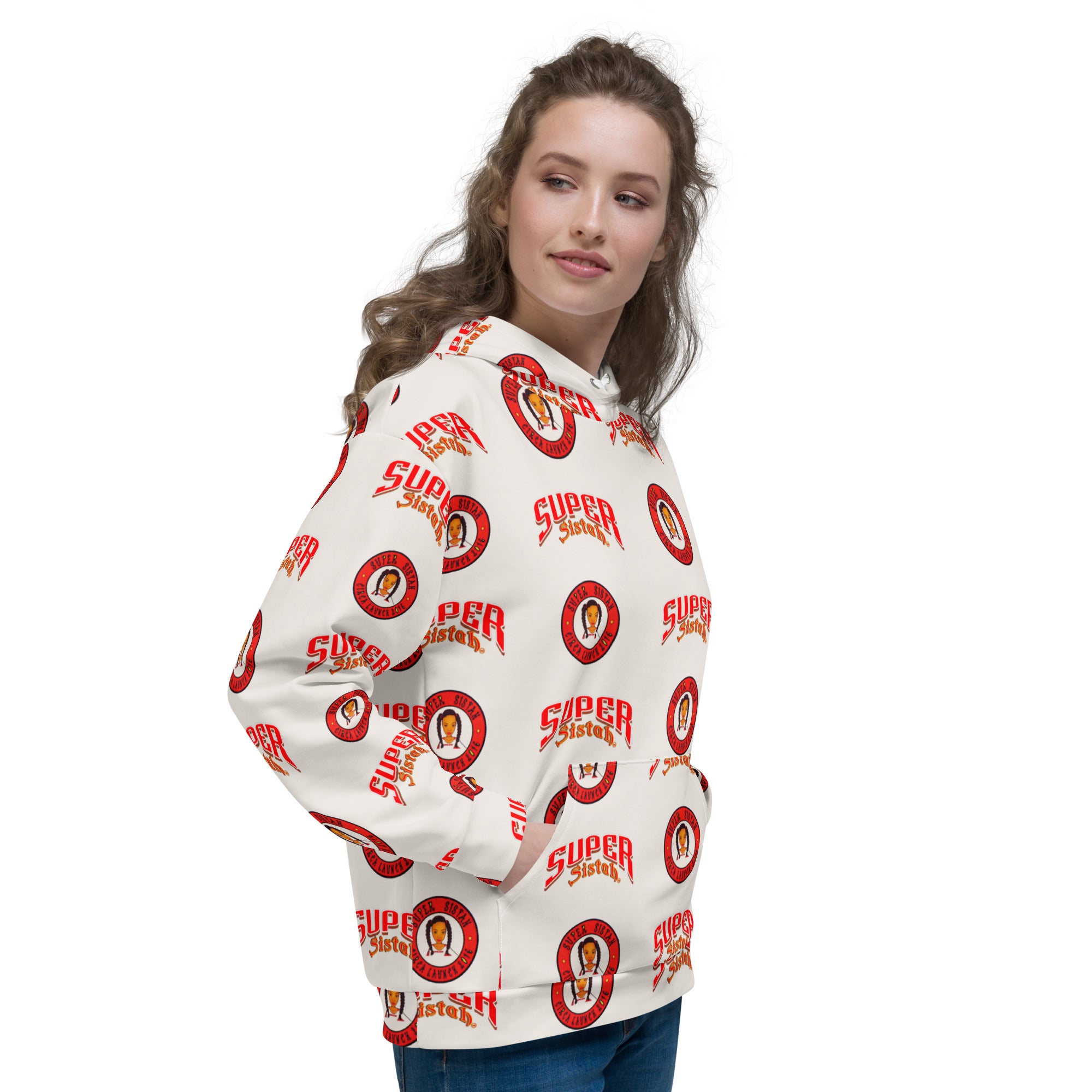 Unisex Hoodie Super Sistah logo - VivaSistah