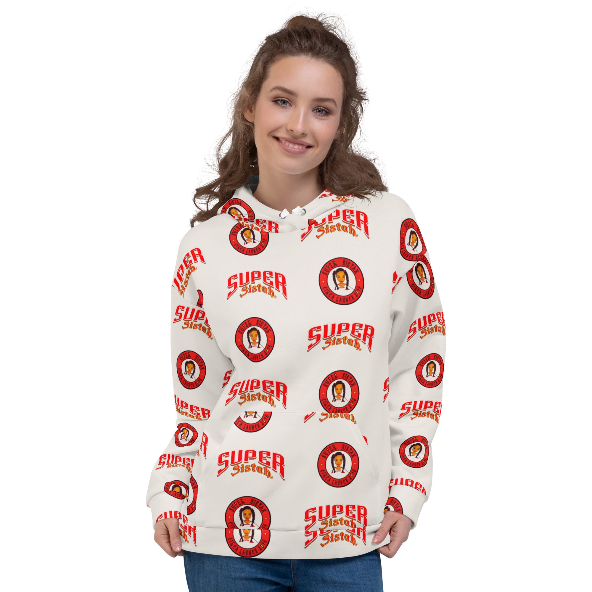 Unisex Hoodie Super Sistah logo - VivaSistah