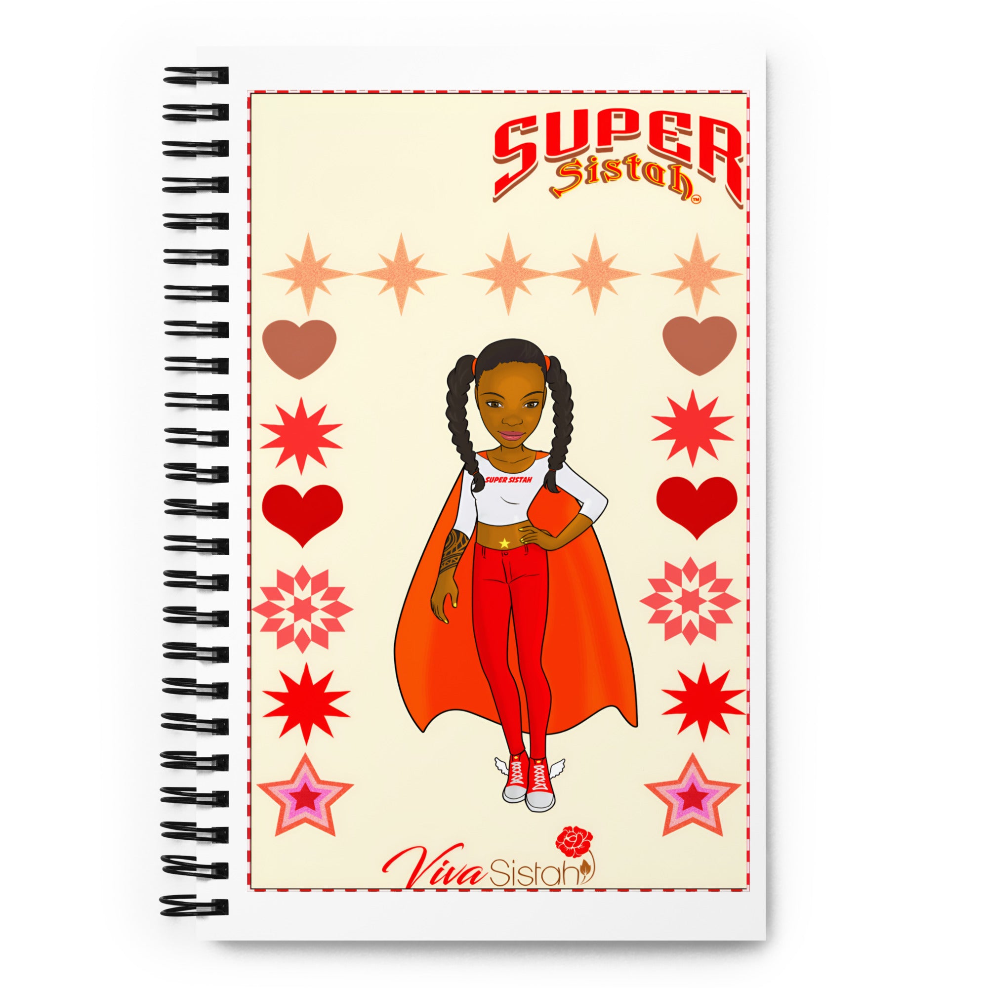Spiral notebook - Super Sistah Stars - VivaSistah