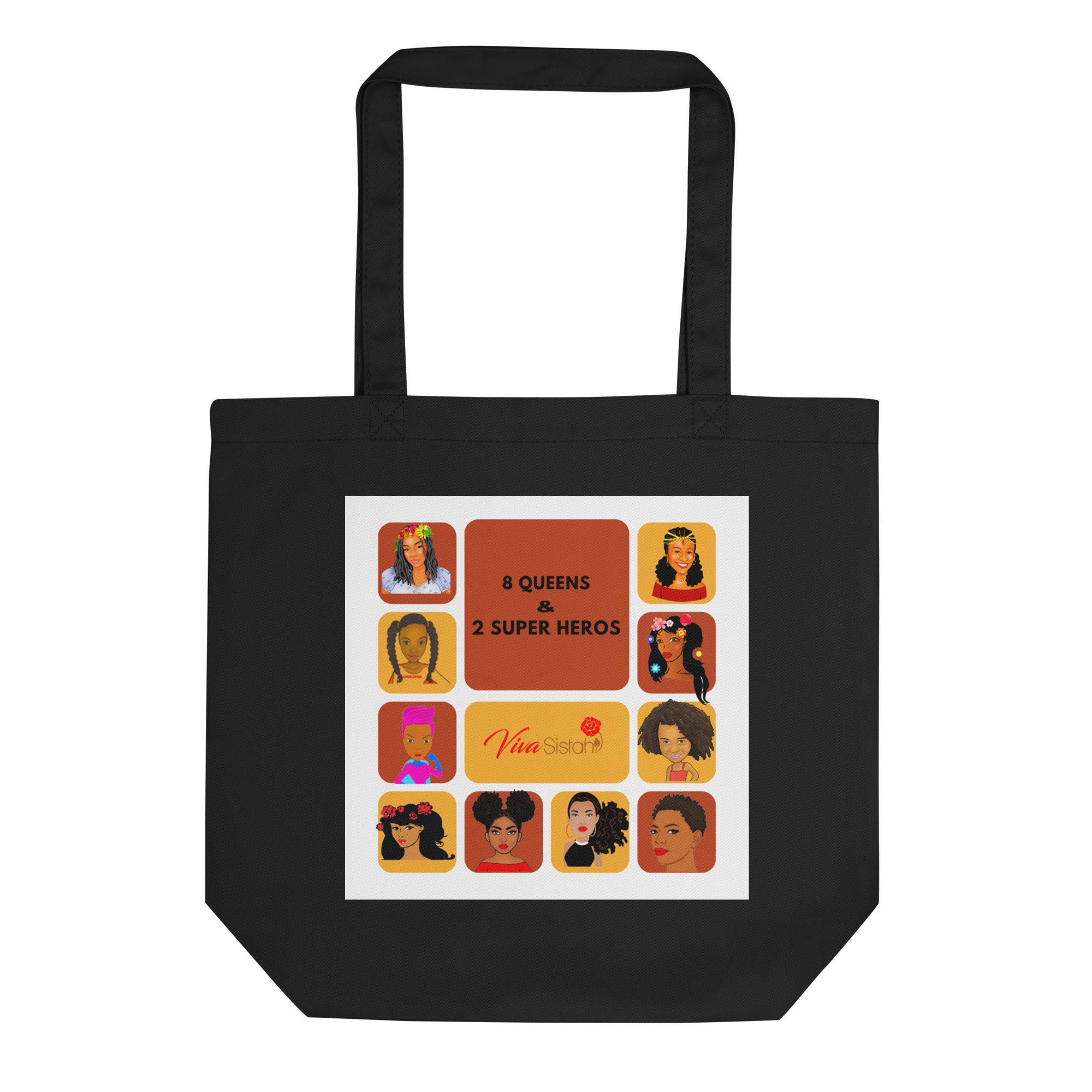 Eco Tote Bag 8 Queens & 2 Superheros - VivaSistah