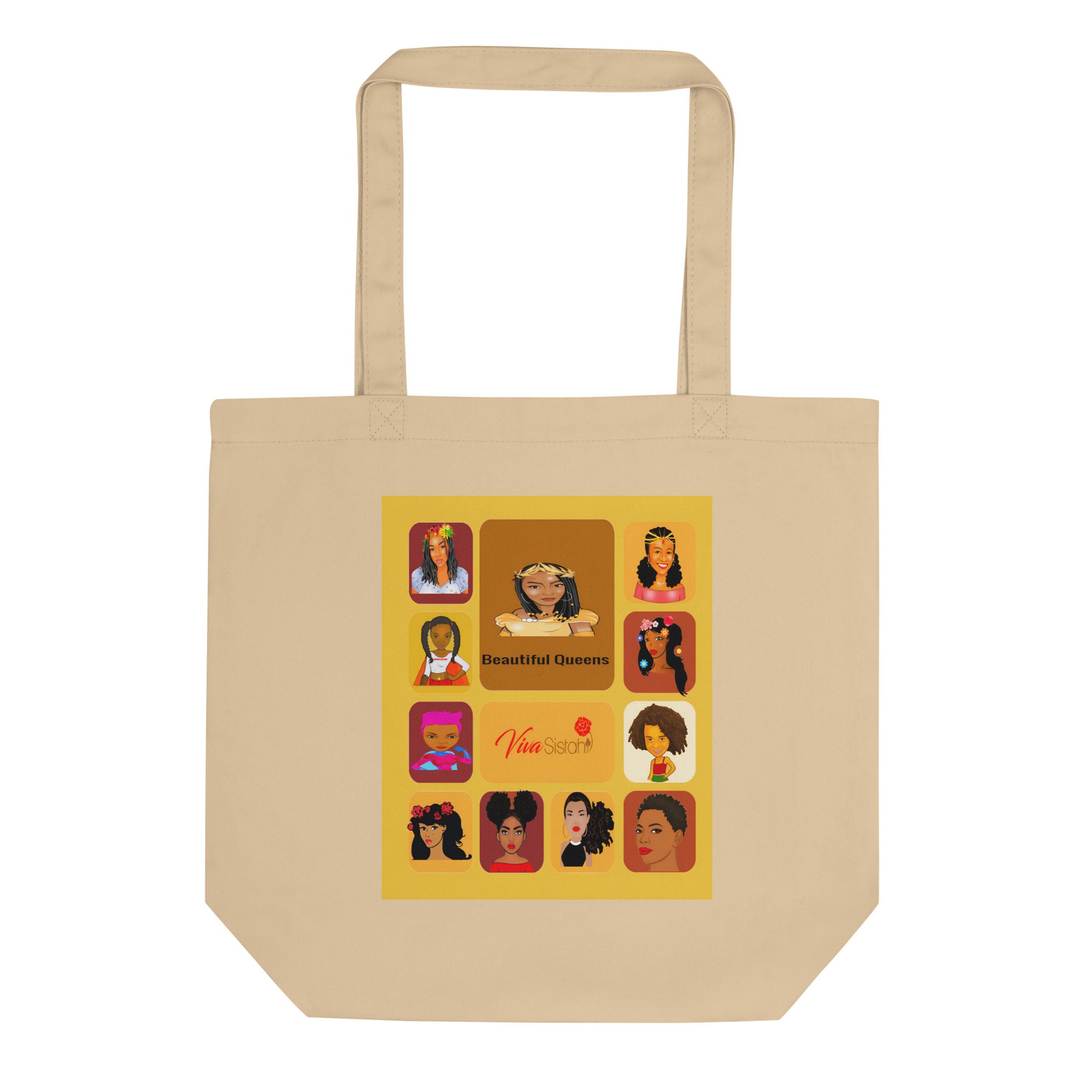 Eco Tote Bag Beautiful Queens - VivaSistah