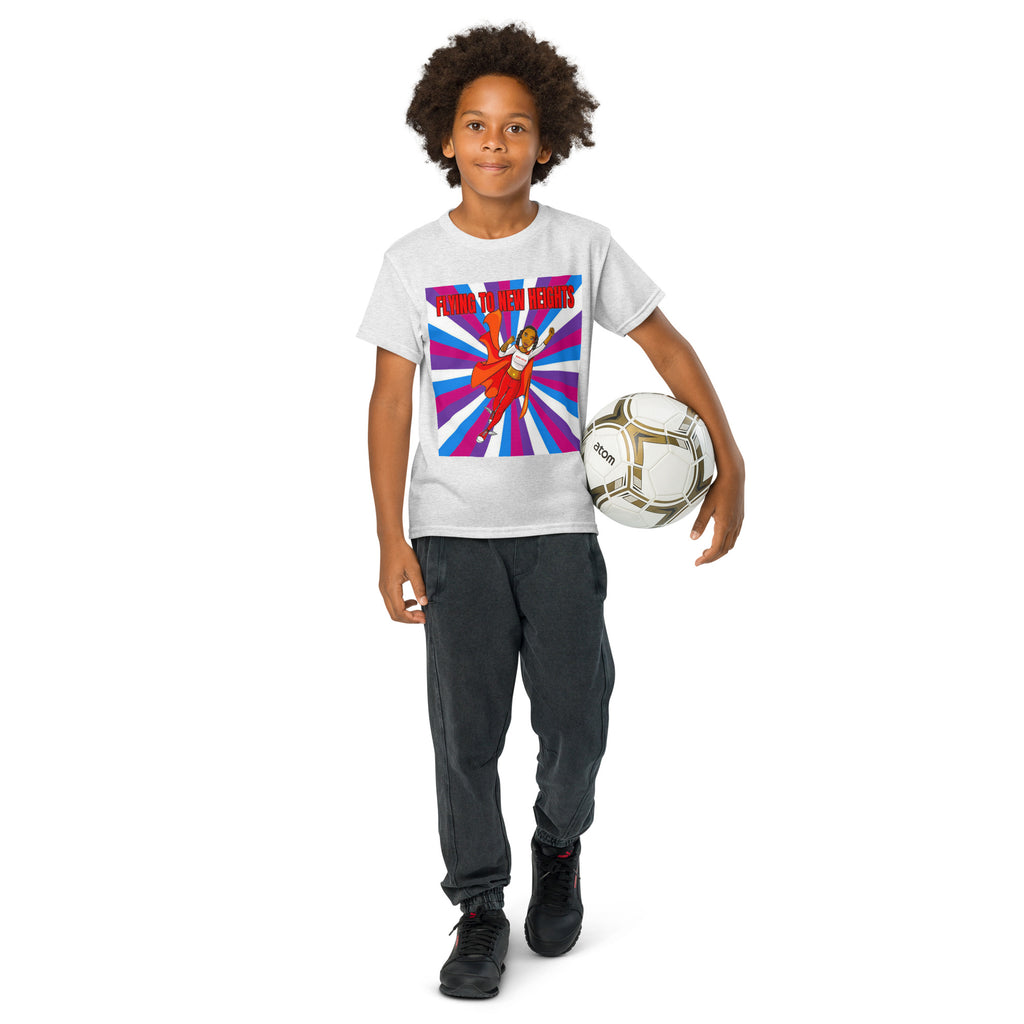 Youth t-shirt Flying to New Heights purple - VivaSistah