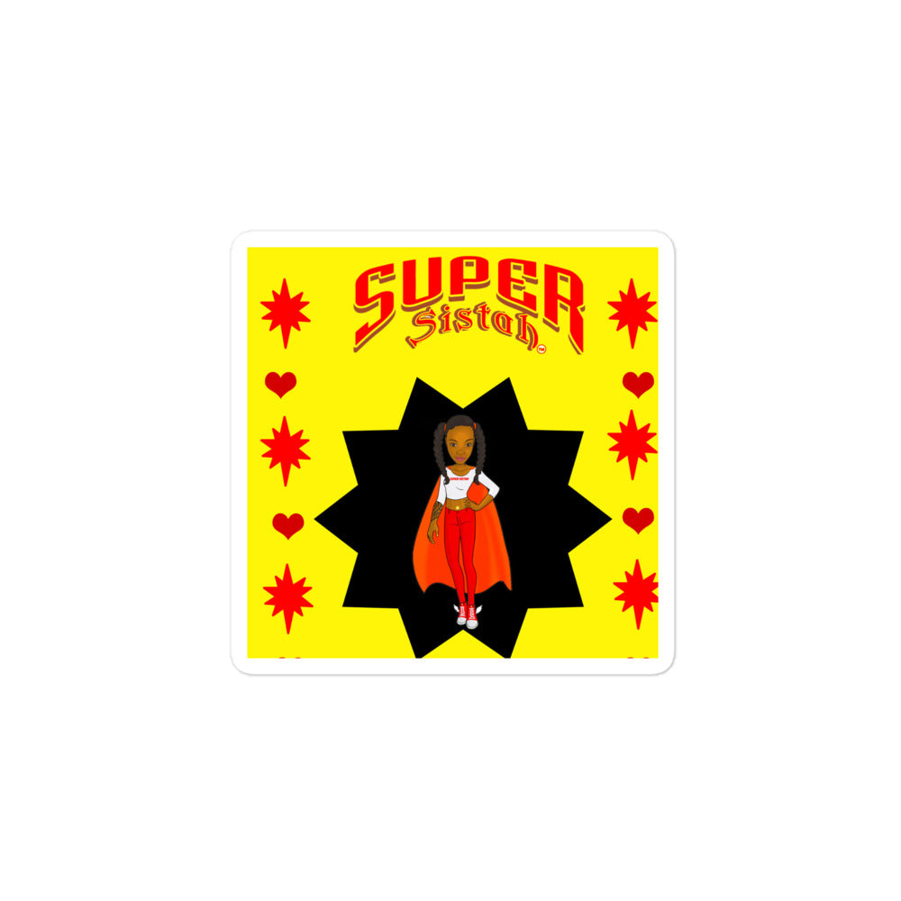 Bubble-free stickers Super Sistah Blackstar - VivaSistah