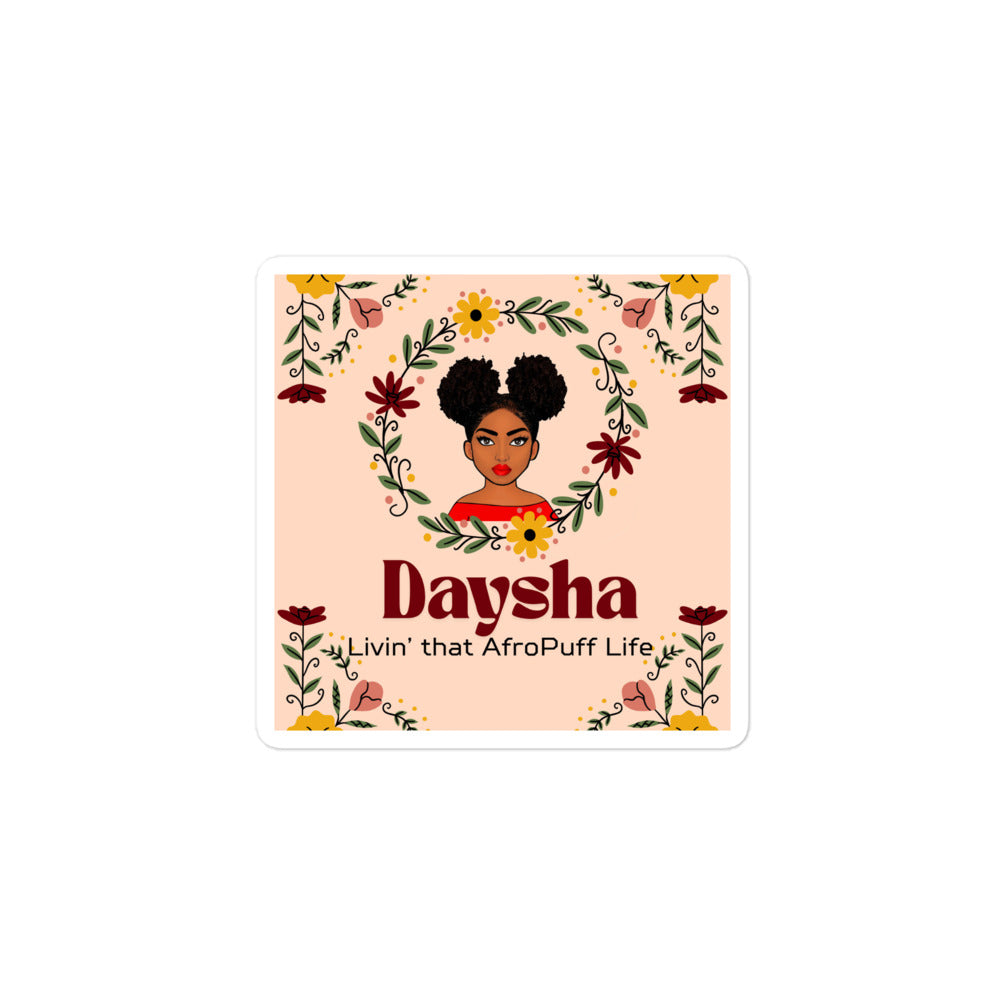 Bubble-free stickers Daysha Livin' - VivaSistah