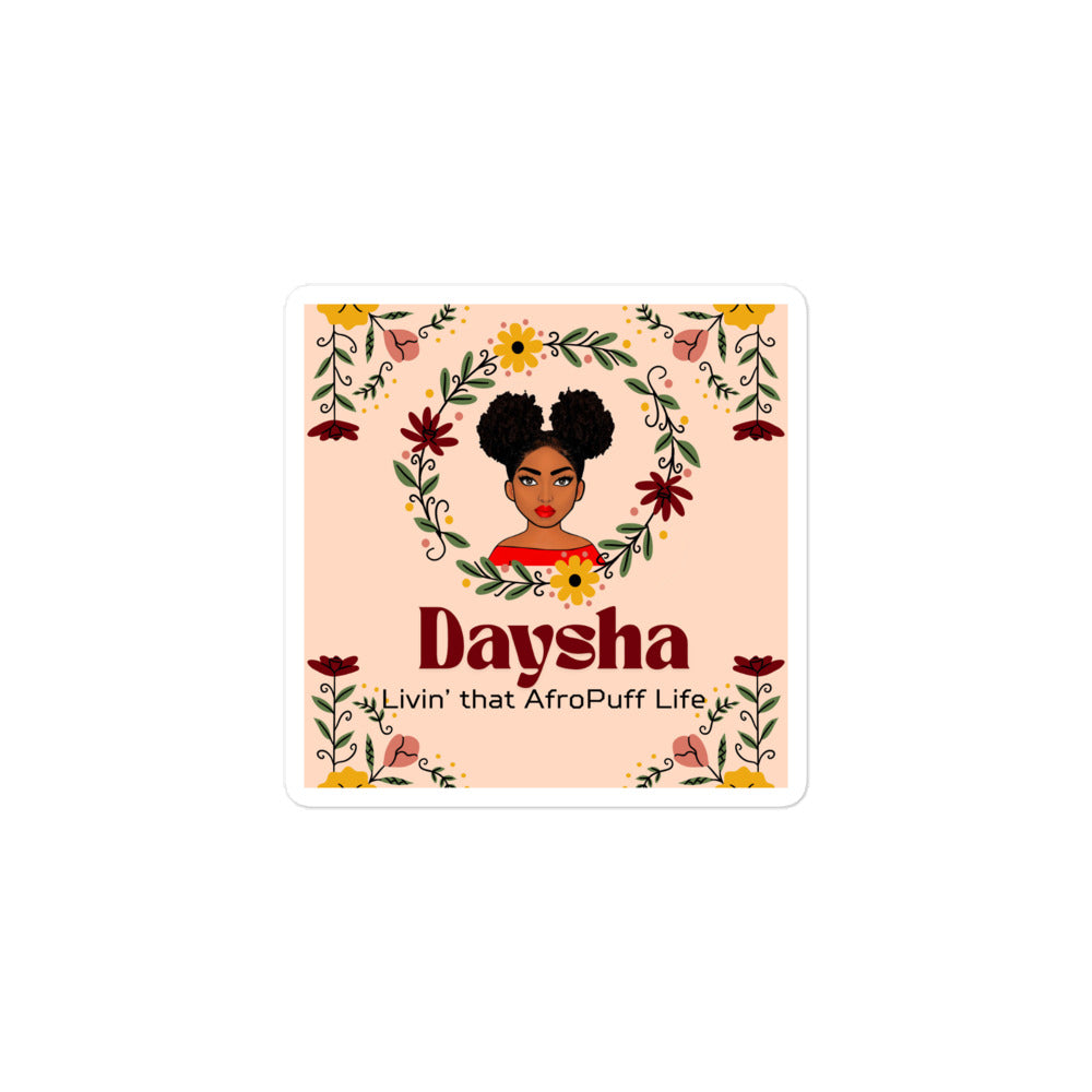 Bubble-free stickers Daysha Livin' - VivaSistah