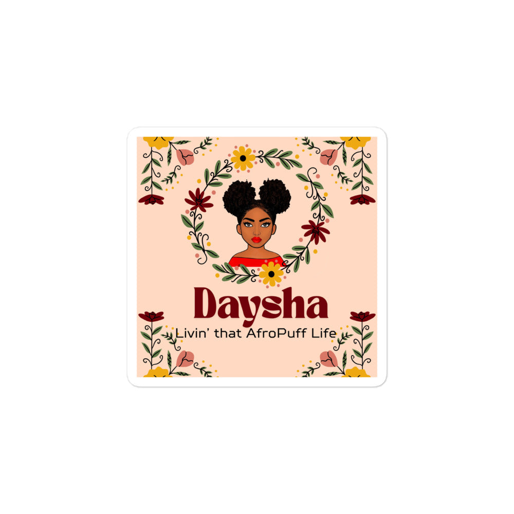 Bubble-free stickers Daysha Livin' - VivaSistah