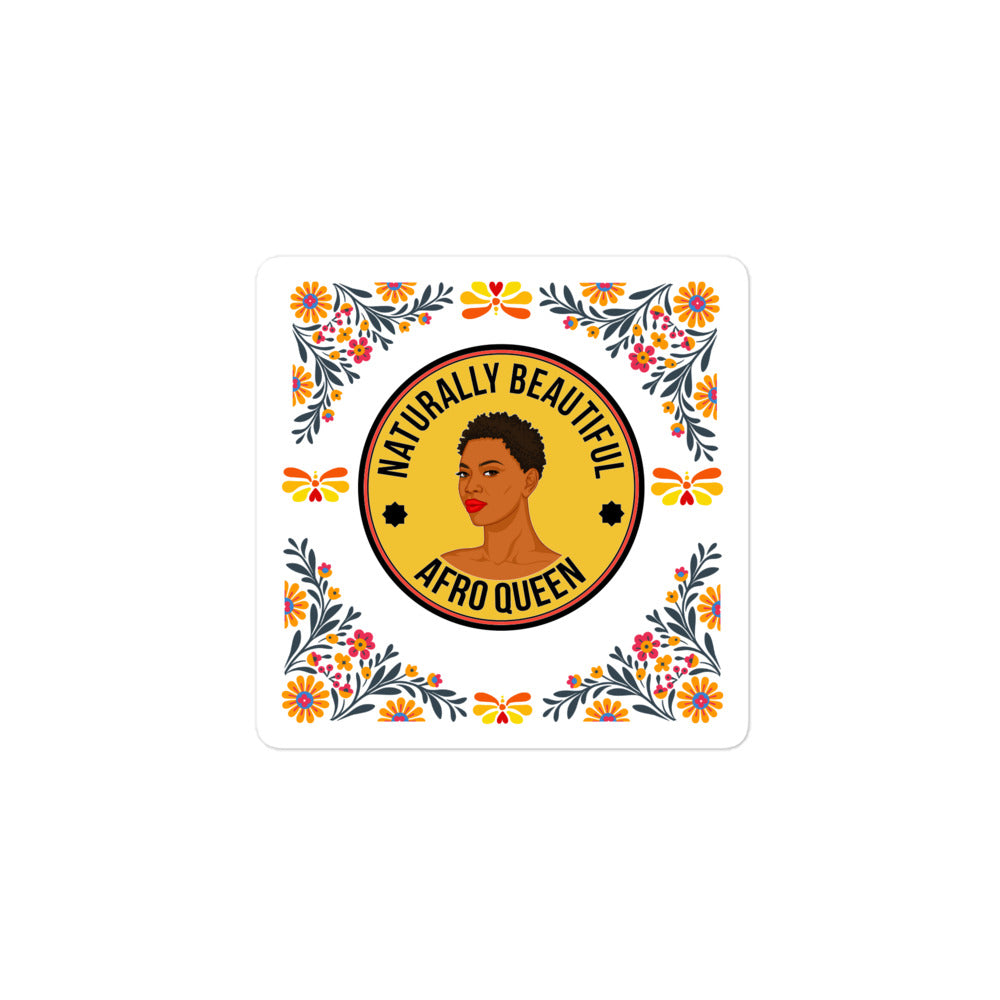 Bubble-free stickers Afrika Afro Queen - VivaSistah