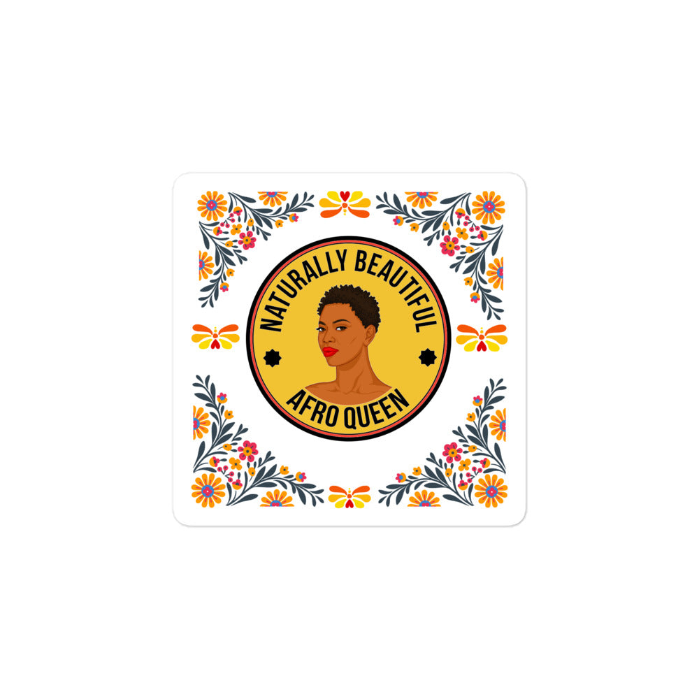 Bubble-free stickers Afrika Afro Queen - VivaSistah