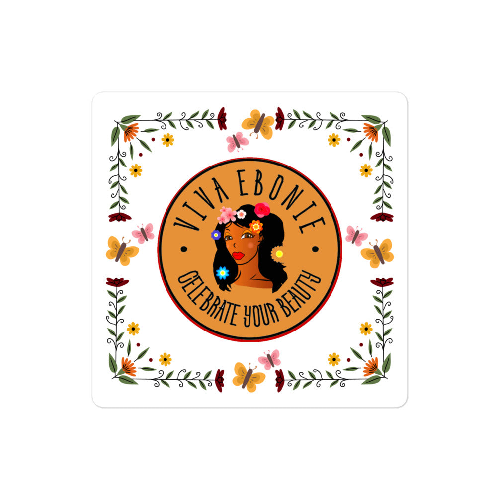 Bubble-free stickers Jade Flowers VE CYB brown - VivaSistah