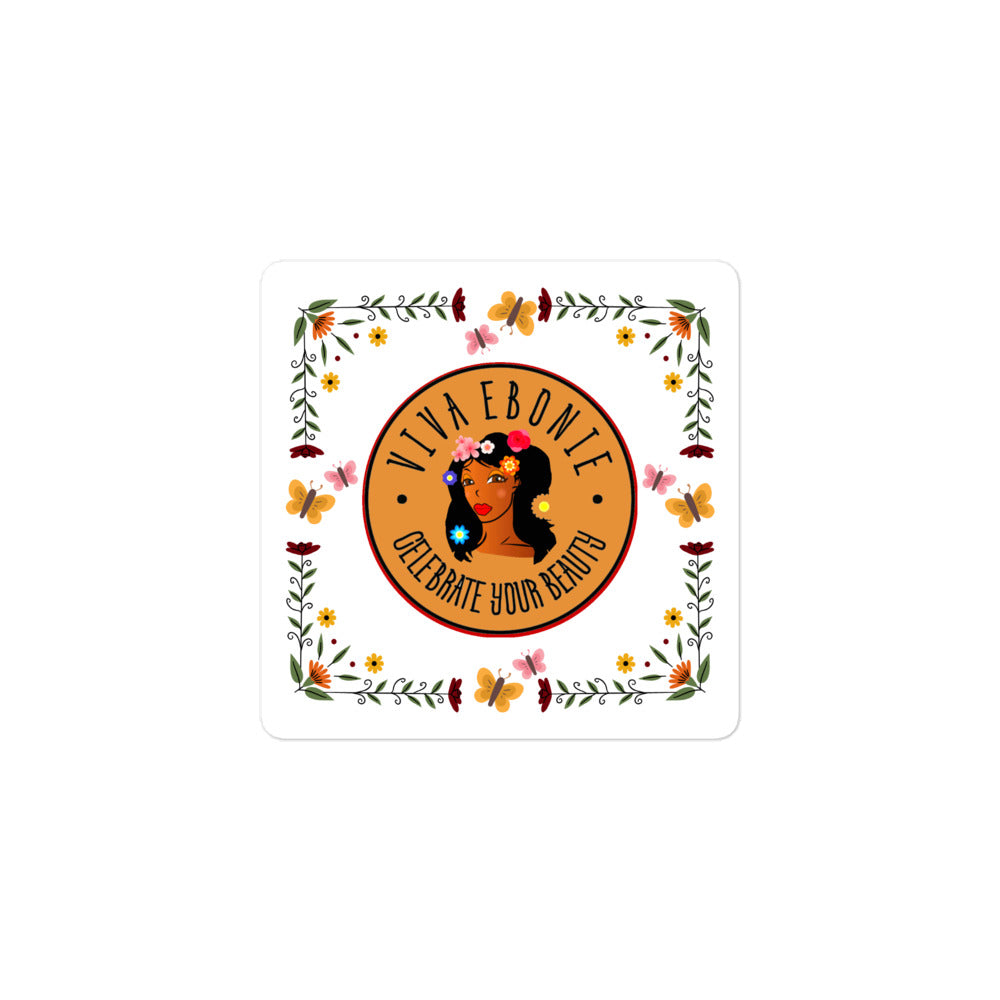 Bubble-free stickers Jade Flowers VE CYB brown - VivaSistah