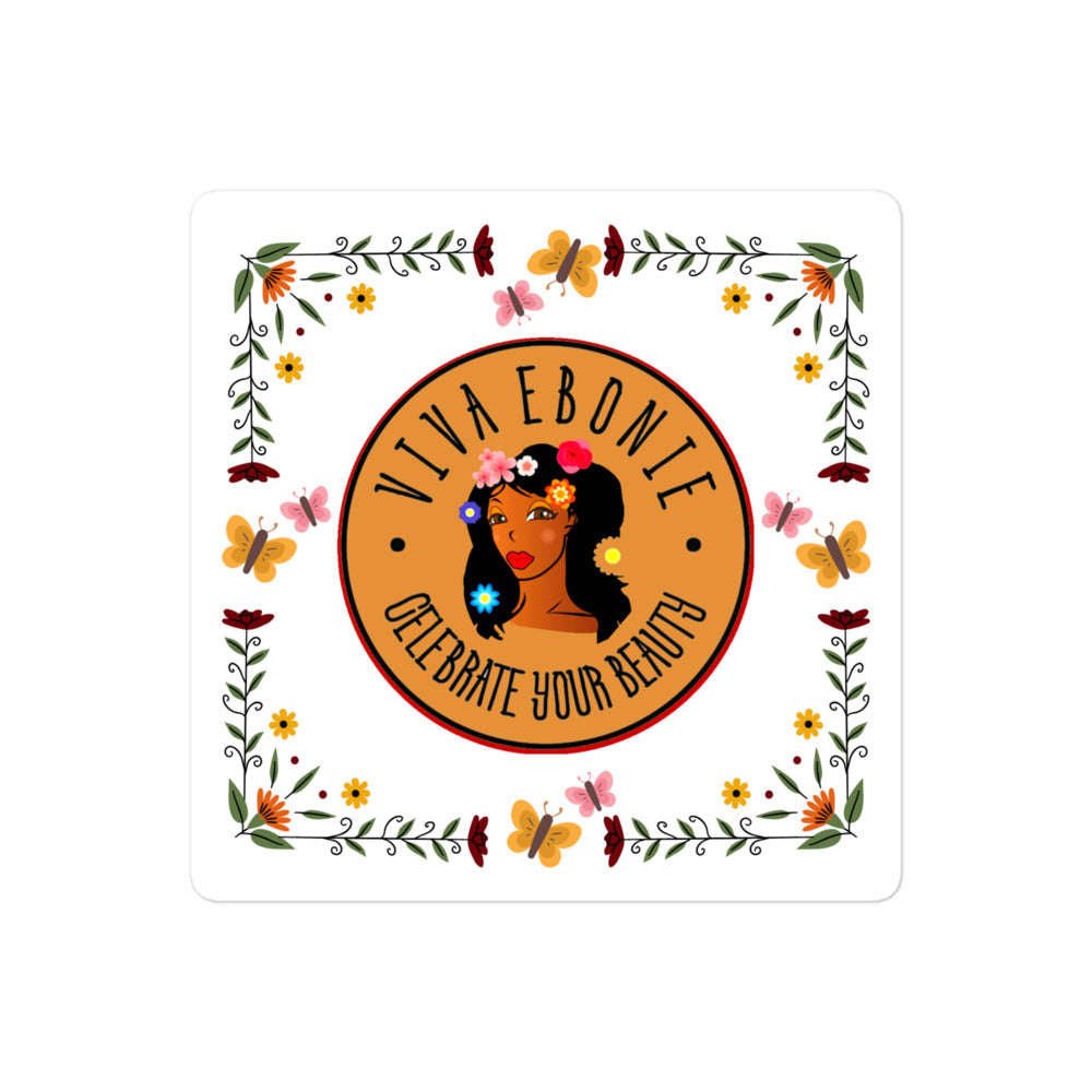 Bubble-free stickers Jade Flowers VE CYB brown - VivaSistah