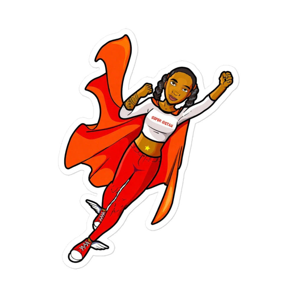Bubble-free stickers Super Sistah Flying high - VivaSistah