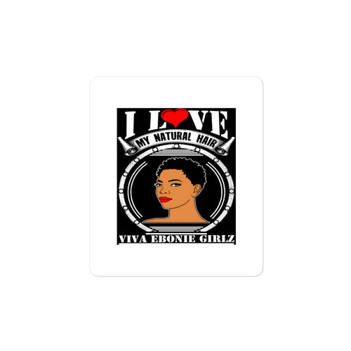 Bubble-free stickers Afrika I Love My Natural Hair - VivaSistah