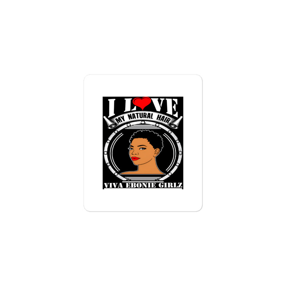 Bubble-free stickers Afrika I Love My Natural Hair - VivaSistah