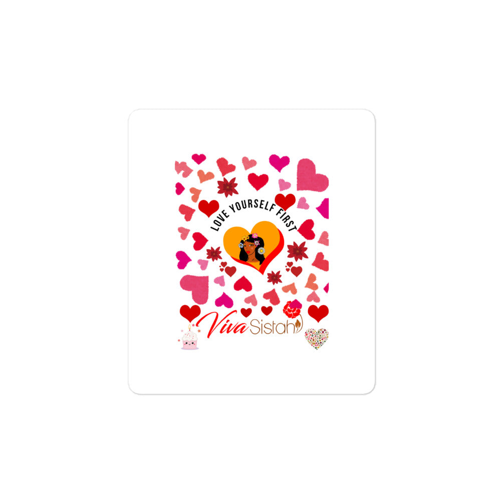 Bubble-free stickers Jade Flowers hearts - VivaSistah