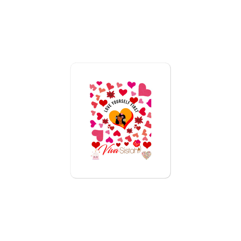 Bubble-free stickers Jade Flowers hearts - VivaSistah