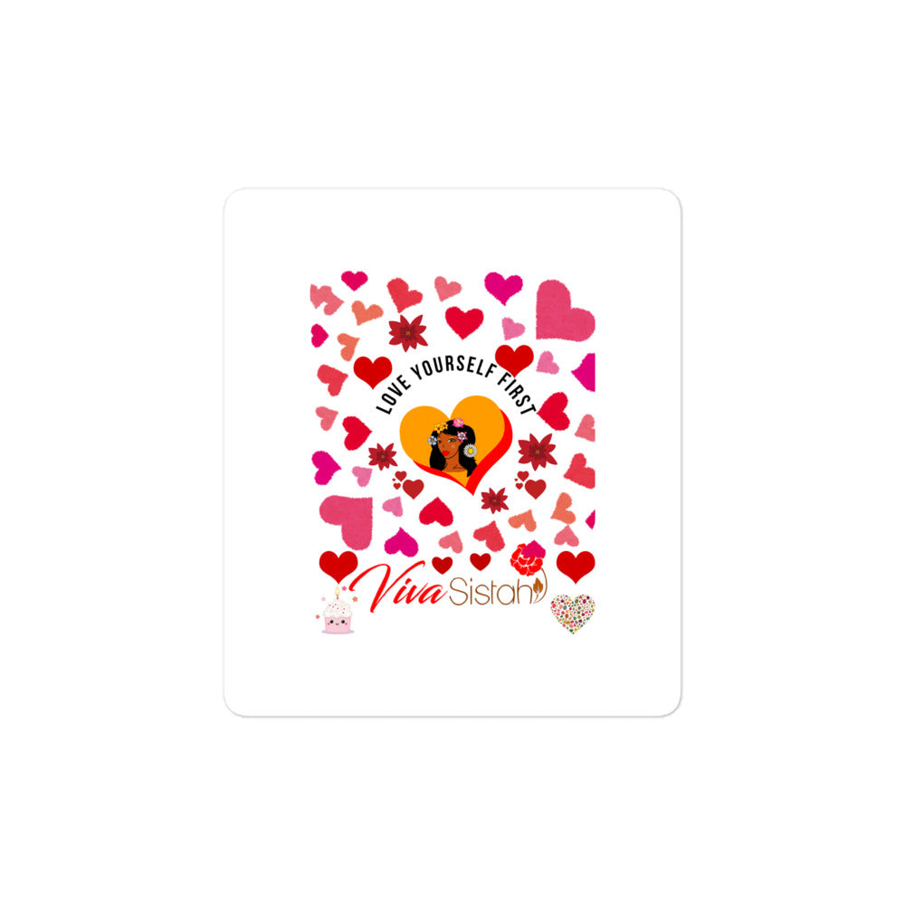 Bubble-free stickers Jade Flowers hearts - VivaSistah