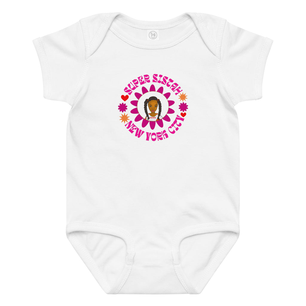Baby jersey bodysuit - Super Sistah NYC - VivaSistah