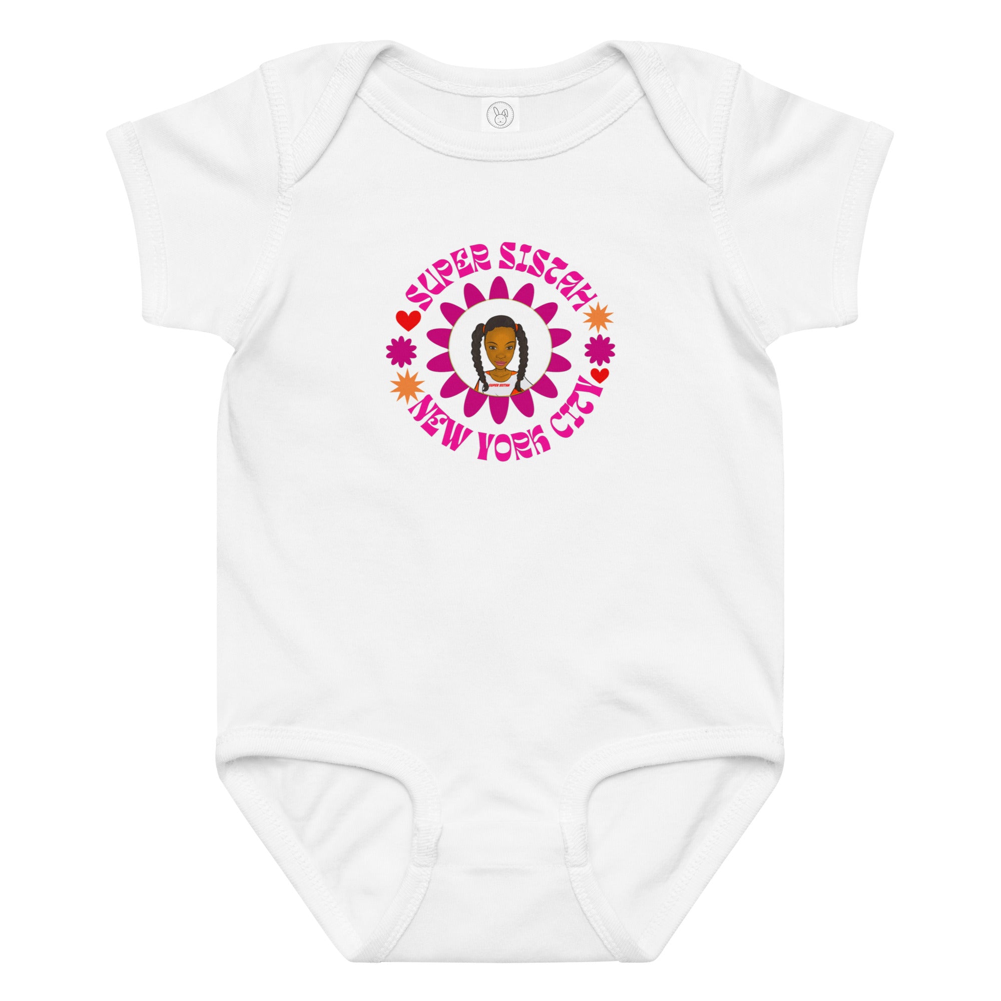 Baby jersey bodysuit - Super Sistah NYC - VivaSistah