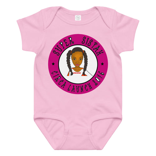 Baby jersey bodysuit Super Sistah Circa purple - VivaSistah