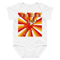 Baby jersey bodysuit Super Sistah Flying red orange yellow - VivaSistah