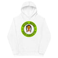 Kids fleece hoodie Super Sistah Circa green - VivaSistah
