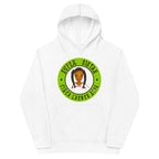 Kids fleece hoodie Super Sistah Circa green - VivaSistah