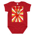 Baby jersey bodysuit Super Sistah Flying red - VivaSistah