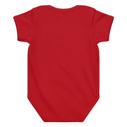 Baby jersey bodysuit Super Sistah Flying red - VivaSistah