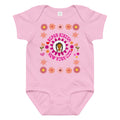 Baby jersey bodysuit Super Sistah NYC floral - VivaSistah