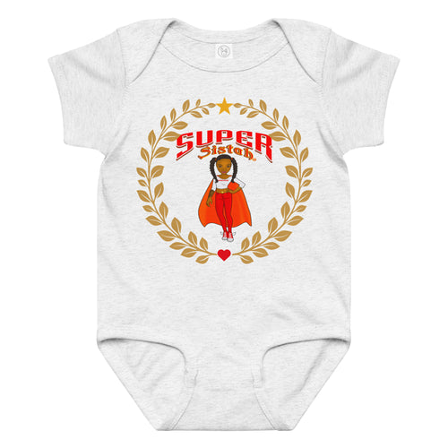 Baby jersey bodysuit Super Sistah Crown - VivaSistah