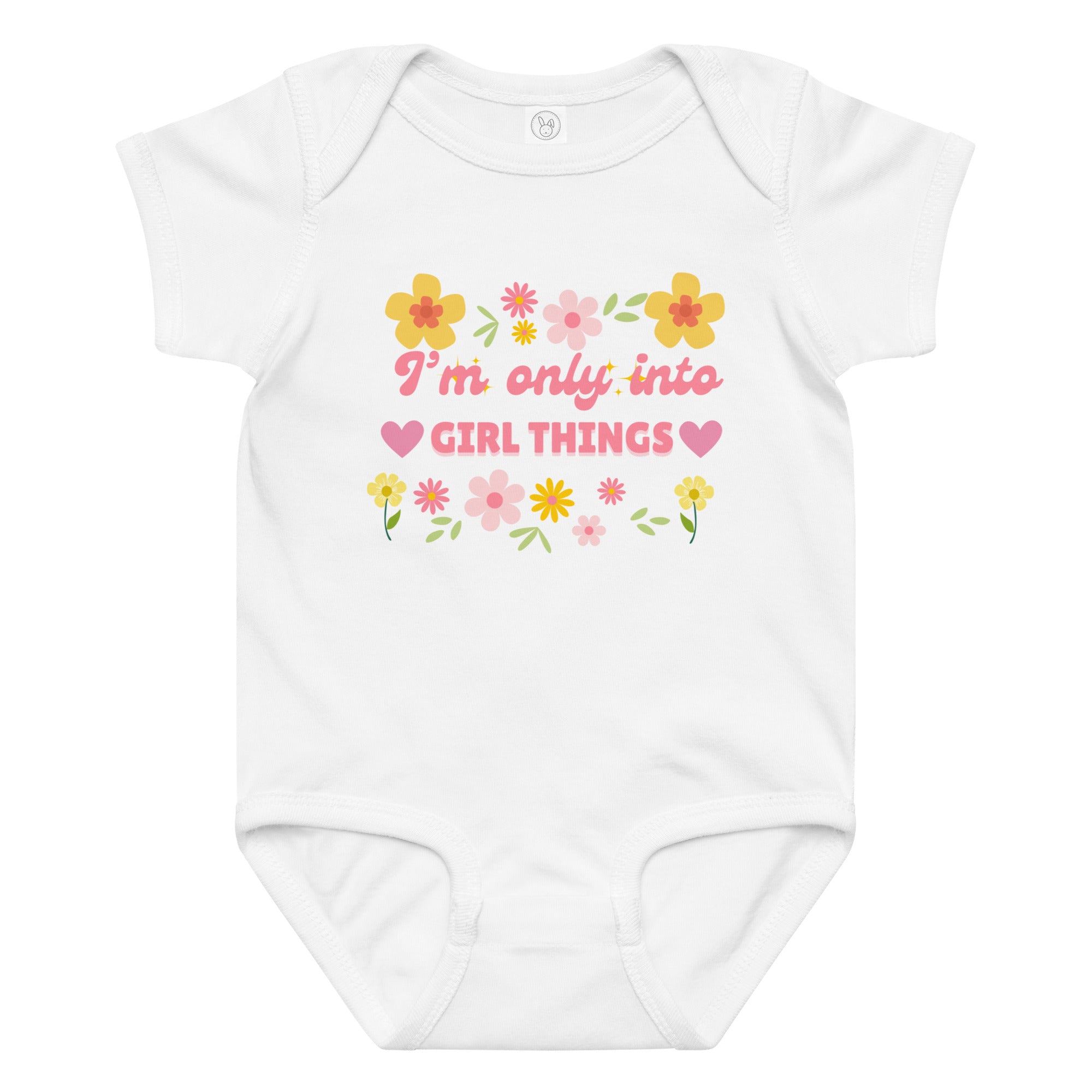Baby jersey bodysuit I'm only into girl things - VivaSistah
