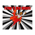 Mouse pad Super Sistah flying black - VivaSistah