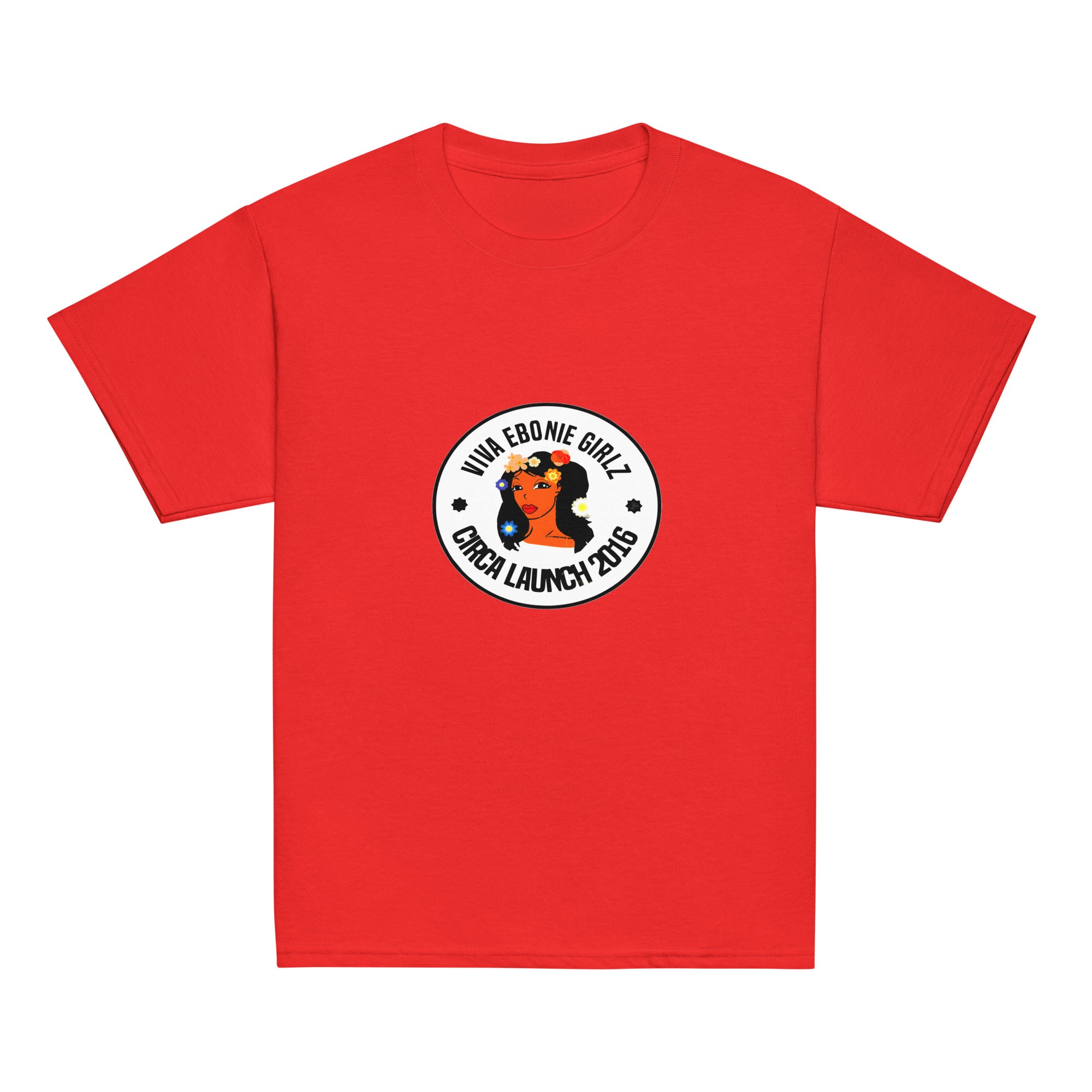Youth classic tee Jade Flowers VEG CL2016 - VivaSistah