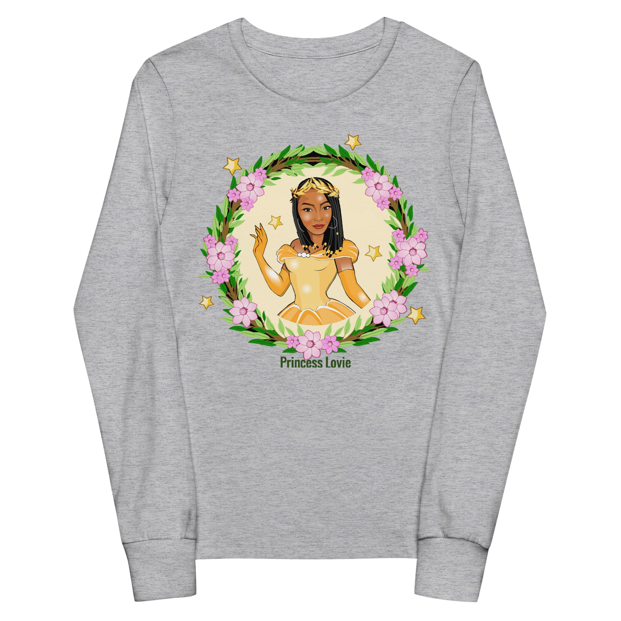Youth long sleeve tee Princess Lovie - VivaSistah