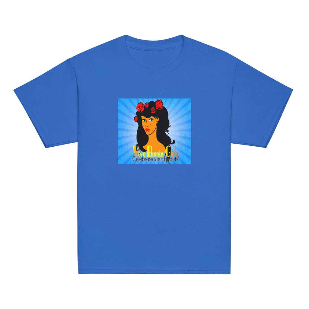 Youth classic tee Chantay Blue Burst - VivaSistah