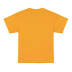 Yellow t-shirt on a white background