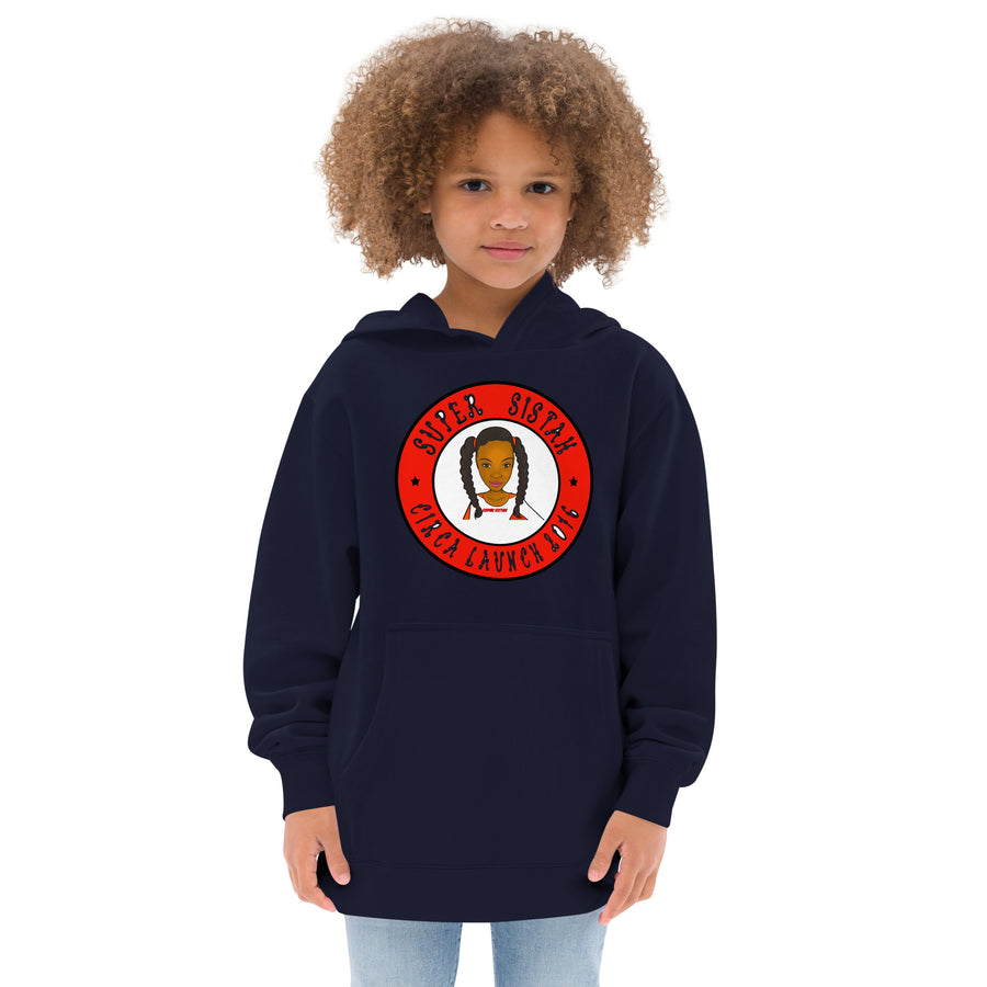 Kids & Big Kids fleece hoodie Super Sistah Circa red