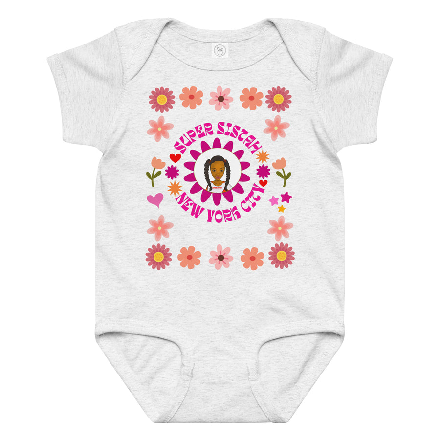 Infants & Toddlers - ringspun cotton baby jersey bodysuit - Super Sistah NYC