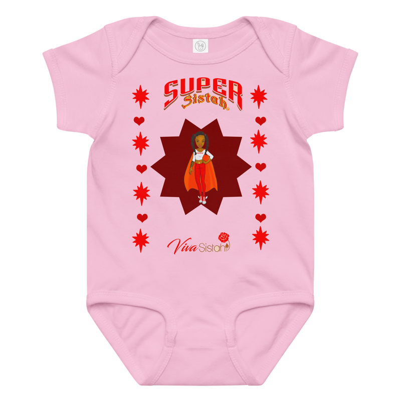 The Baby Love Duo Super Sistah & Hearts Stars 2 Piece Bodysuit Set