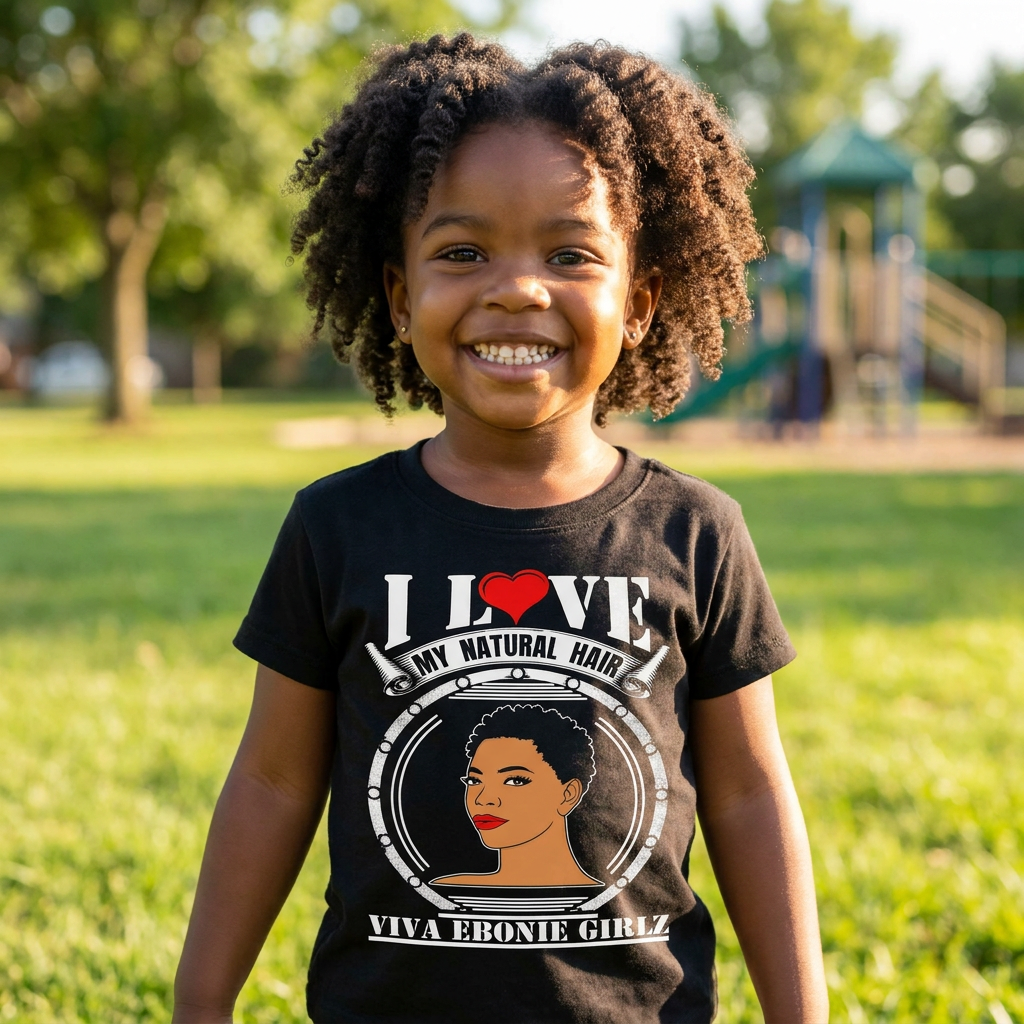 Infant & Toddlers - ring spun cotton t-shirt - I Love My Natural Hair