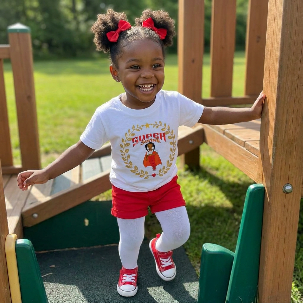 Infant & Toddler Clothing — cotton regular fit t-shirt — Super Sistah Gold