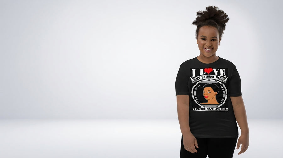 Teen Clothing — cotton relaxed fit — I Love My Natural Hair T-shirt