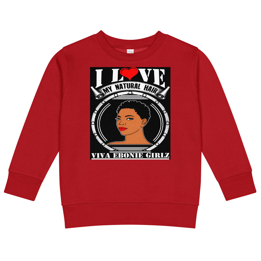 Kids & Big Kids Clothing - three end fleece regular fit sweatshirt - I Love My Natural Hair