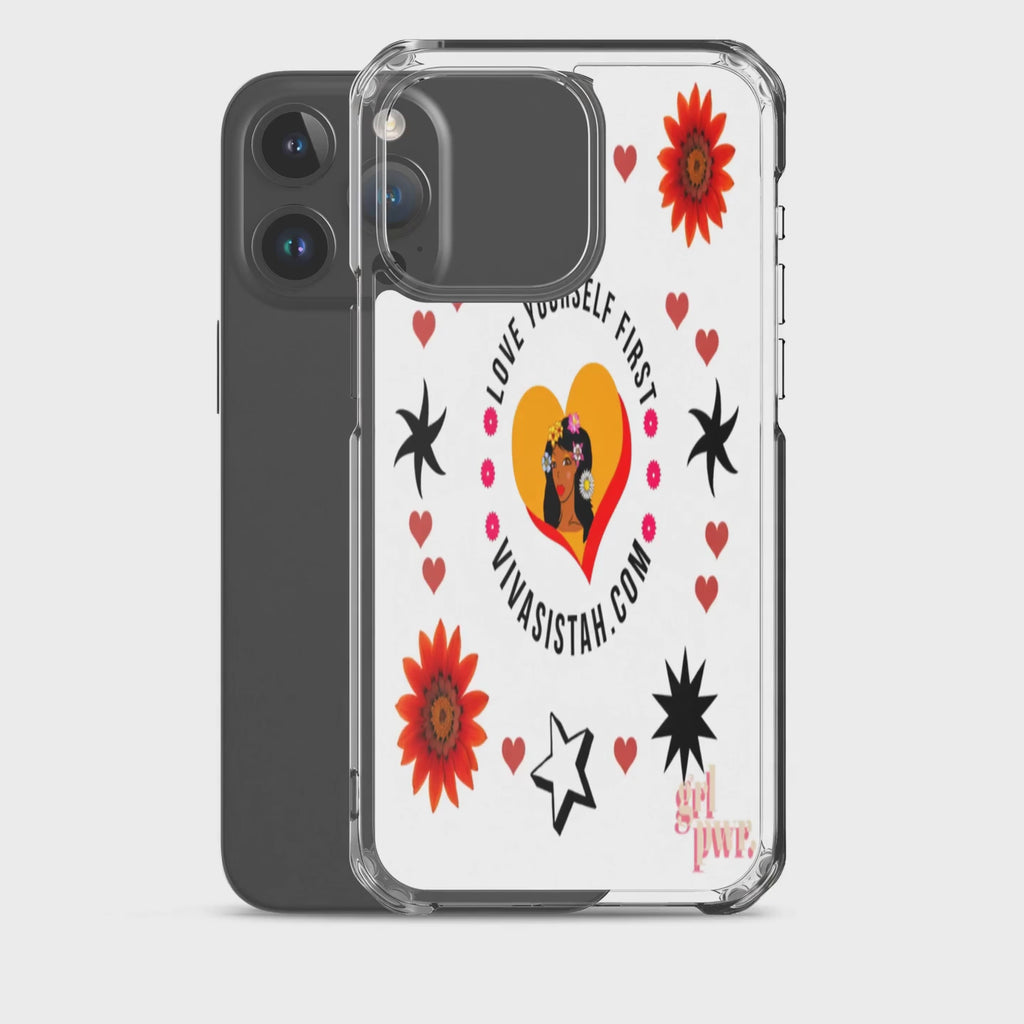 Clear Case for iPhone® Super Sistah floral BEST SELLING