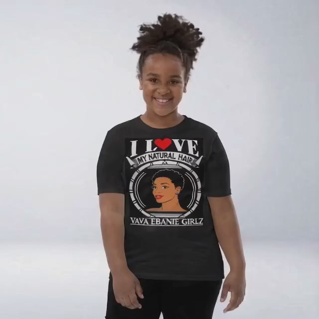 Teen Clothing — cotton relaxed fit — I Love My Natural Hair T-shirt