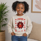 Kids & Big Kids Clothing — fleece crew neck regular fit sweatshirt — Super Sistah Hearts & Stars